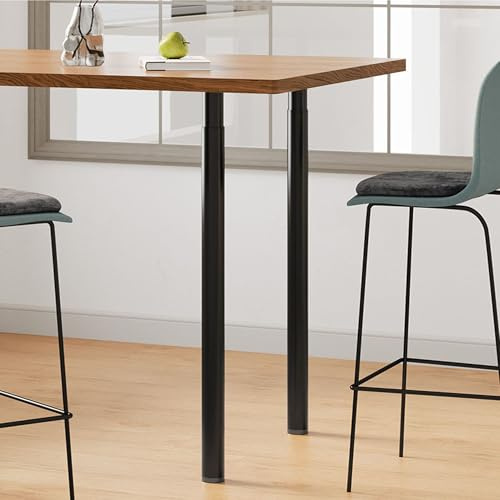 INMOZATA Verstellbare Tischbeine, Möbelbeine, robust, 70–110 cm, Metall-Tischbeine mit Schrauben und Bodenschonern, für DIY-Tisch, Schreibtisch, Frühstücksbar, Standbank, 2 Stück
