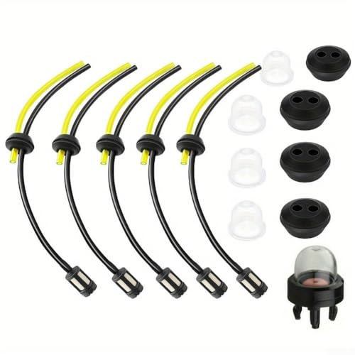 Umfassendes Kraftstoffleitungs-Ersatz-Set mit Filtern und Dichtungen für die Wartung von Gartenmaschinen (14-teilig)
