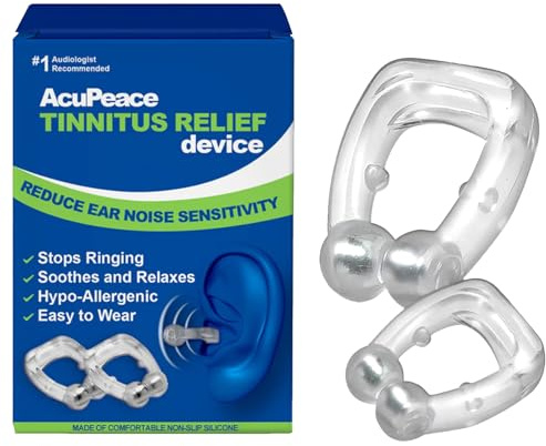 KOAHDE Tinnitus Relief for Ringing Ear Device,Tinnitus Relief Earrings,Tinnitus Relief Device Magnetic Clip,Tinnitus Relief for Ringing Ears,Anti-Tinnitus Relief Ear Clip,2PC
