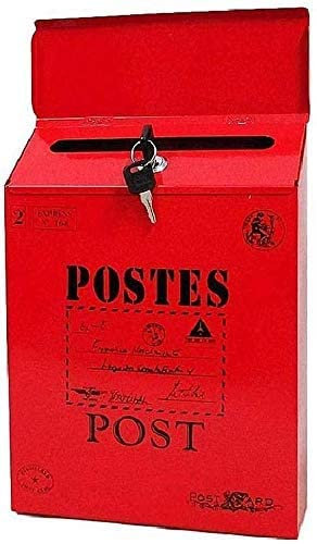 VDLLQYN, Briefkastenkäfige, abschließbarer Briefkasten, antiker amerikanischer Retro-Postkartenkasten ，Briefkästen
