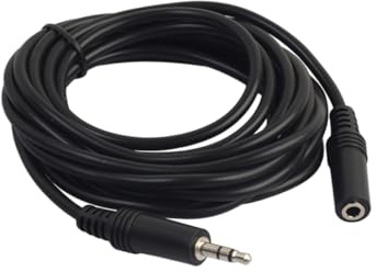 Hoement Cavo Prolunga Audio Maschio Femmina Metri con Connettori Nichelati Compatibile con Cellulare Autoradio e Casse Portatili Rivestimento PVC Resistente