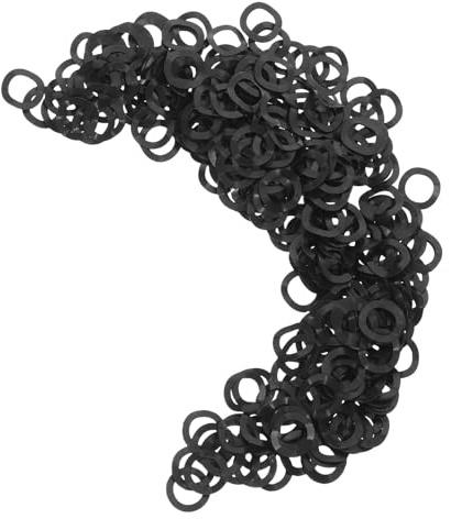VALICLUD 1000 Piezas Arandela de resorte ondulada Junta ondulada de 6 mm de diámetro interior arandela elástica negro claro Black