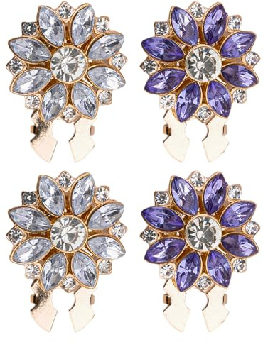 4piezas Fundas de Botón de Diamantes de Imitación,Cubiertas De Botones Para Mujeres,Botones de Joyería,Botone Clásicos para Camisas,para Trajes,Chaquetas,Vestidos