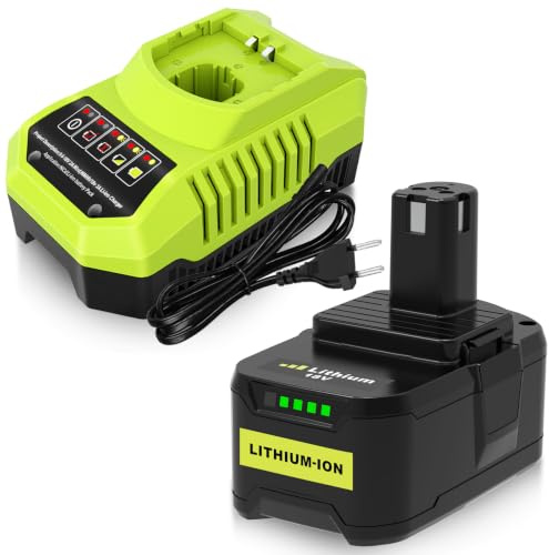 Batterie 18V 5500mAh P108 + Chargeur 3A pour Ryobi RB18L13-50 P102 P107
