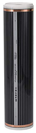 Comfort Heizfolie 130Watt/m² 100cm breit konfektioniert 6,5m = 6,5m²