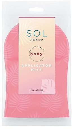 SOL by Jergens Self-Tanner Applicator Mitt, Flawless, Streak-free Tanning Blender Glove, Reusable Tanning Mitt Protects Hands