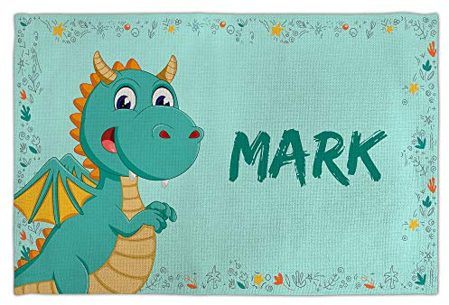 Manteles Infantiles con Nombre. Mantel Individual Infantil. Mantel Personalizado. Varios diseños. DRAGÓN