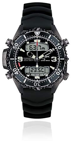 CHRIS BENZ Depthmeter Digital 200M Special Edition Taucheruhr, StachelrochenGrau