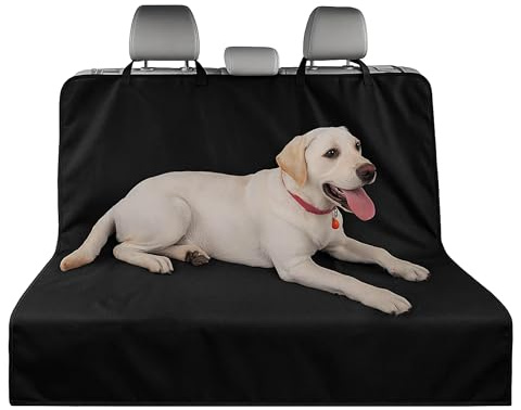 Auto Accessori Lupex Universal-Autoabdeckung für Hund und Katze 2in1 | 137 x 125 cm | Auto und SUV | Hängematte Schutz für Sitze und Kofferraum | Oxford Schwarz | wasserdicht Kratzfest