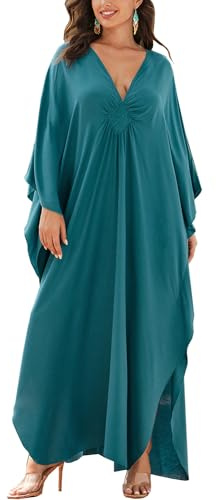 L-Peach Femmes Plage Caftan Chemise de Nuit Bohomian Kimono Vêtements de Nuit Biniki Couverture Ups Sarong Paréo