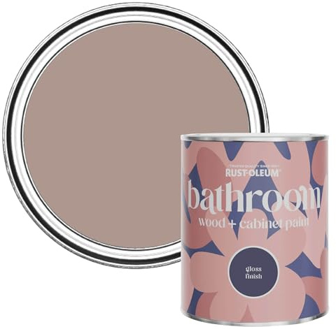 Rust-Oleum Pink Moisture Resistant Bathroom Wood & Cabinet Paint In Gloss Finish - Haversham 750ml