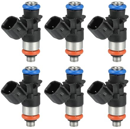 TUCKBOLD Inyector De Combustible Para Ram 1500 13-17 6 Pzas | Color Negro, Material Metal Y Plástico, Tamaño 50X14Mm, Oe 05184085Ac, Para Dodge Challenger Y Para Chrysler 3.6L