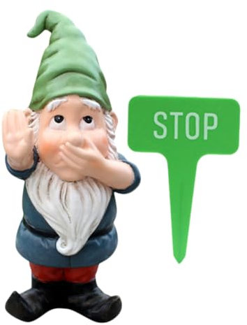 PHENOFICE 1ensemble Figurine De Jardin GNOME avec Détail Adorable Statue De Petit Nain Décoratif pour Extérieur Et Intérieur pour Décoration De Jardin Et Fête