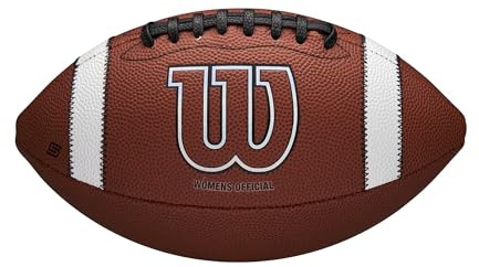 Wilson Pallone da Calcio GST SpeedSkin Heir, Con Rivestimento In Pelle Speedskin e Lacci di Precisione, Misura Ufficiale da Donna, Colore: Marrone, Taglia da Ragazzo
