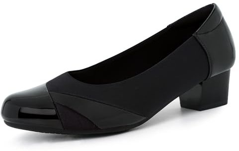 Ortho+rest Women Bunion Court Shoes Low Heel Orthopedic Slip on Dress Shoes