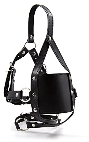 Bavaglio a bocca estrema, bavaglio a sfera, cinturino regolabile, imbracatura per maschera per la testa con bavaglio a bocca, giocattolo sessuale per donne sesso estremo