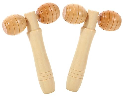 EXHUMKY 2stücke Massage Roller Teilig Praktischer Massageroller Für Gesicht Und Körper Tiefengewebemassage Leicht Und Tragbar Fördert Die Durchblutung Für Zuhause Und Unterwegs