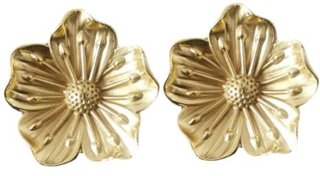 Zerodeko 2 Stück Messing Gold Schubladengriffe Antik Blumenform Vintage Schublade Kommode Griffe Griffe Schrankknöpfe Möbelbeschläge Für Kommoden Schranktürknöpfe Schubladenbeschläge