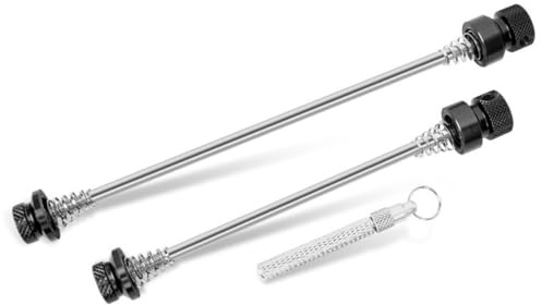 HOUSON Cierre rápido antirrobo para Bicicletas de montaña y Carreras – Eje Universal de Aluminio de 155 mm/115 mm con Palanca extraíble | Núcleo de Acero Inoxidable + protección contra la corrosión