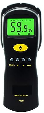 Moisture Meter, AS981 Digital Hygrometer Moisture Meter Wood Cardboard Lumber Concrete Buildings Humidity Detector Tester