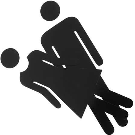 FELTECHELECTR 2 Stück Acryl Wc Türschild Badezimmer Dekoration Selbstklebendes Waschraum Symbol Modernes Toiletten schild für Damen und Herren Geeignet für Büro Geschäft und Zuhause