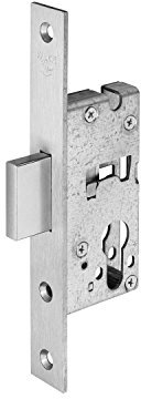 WILKA Riegel-Schloss 038R | Dornmaß 25 mm | Stulpe 181 mm flach Edelstahl | 1 Stück