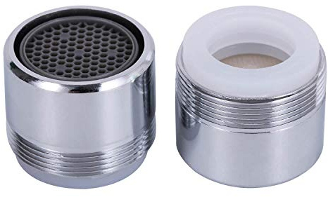 2 Pack 1.5 GPM Sink Faucet Aerator, Male and Female Dual Thread Aerator, Regular/Standard Size, Chrome by NIDAYE