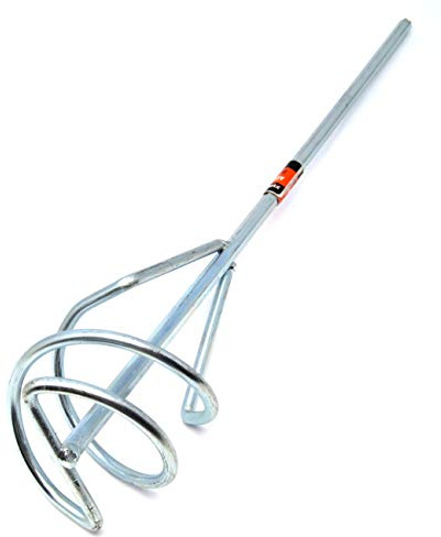 80 mm x 400 mm Pala di miscelazione Attacco miscelatore gesso Per trapano utensili elettrici Agitatore Gesso Dipingere Miscelatore liquido Frusta