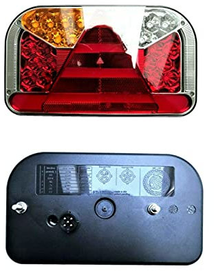 MelTruck LED Rückleuchten SET 5 Funktionen 12V 24V Bajonett E9 für LKW PKW Trailer Anhänger