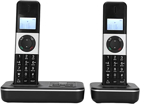 Cuifati Telefono Palmare, Telefono Cordless Espandibile con Segreteria Telefonica, Telefono a Portata di Mano, Ufficio, Ufficio, Casa, Telefono Cordless Digitale per Messaggi di Registrazione(#3)