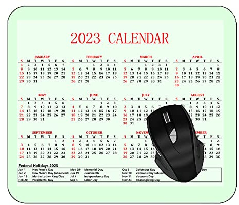 YENDOSTEEN Spelmusmatta 2023 års kalender med semestrar, linjer fläckar lätta musmattor