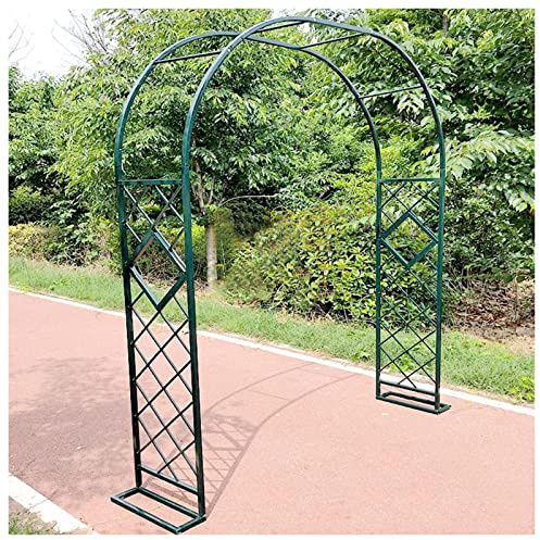 Schwer Rosenbogen Verzinkt Gartenbogen Metall Stabil Torbogen Für Kletterpflanzen Freistehend Pflanzen Rankhilfe Rankgitter Rosengestell Rankbogen 140x230cm 240x230cm 280x230cm ( Color : Grün , Size :