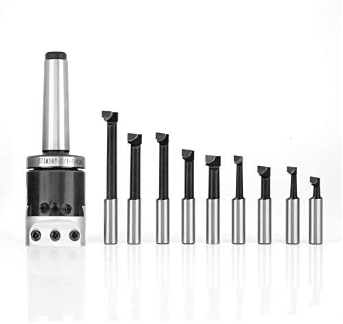 Ausdrehkopf,Ausdrehkopf Mk3,Bohrkopf Pneumatisch Zu Scheren Kit 2 14 Stück 1 Box F112 50Mm Bohrkopf Set Mit 12Mm Bohr Stange Nahm Kit