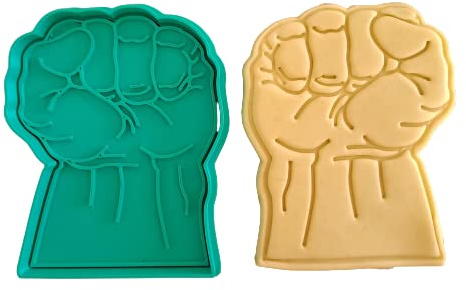 Tagliabiscotti.it - Pugno di Hulk - Supereroi - Cookies Cutter - Formina per pasta di zucchero - Decorazione biscotti e torte