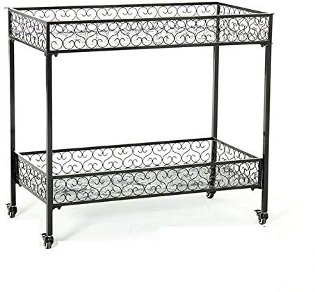 SZITW Blumentopf-Pflanzenständer aus Metall, Halter für Garten, Terrasse, Blumenregal, Pflanzenregale, Ausstellungsregal, Gartenwagen, Ständer für Innen- und Außendekoration, B