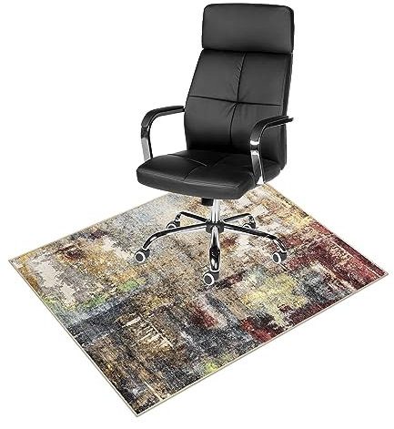 Anidaroel Office Chair Mat for Hardwood Floor, 36x48 Under Desk Chair Rug for Rolling Chair, Anti-Slip Computer Chair Mat, Low Pile Carpets Floor Rug for Home Office Gaming Room
