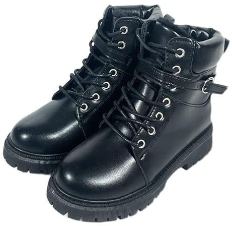 Ladies Walking Boots Ankle Length Anti-Slip Hiking All Weather Outdoor Shoes in Black (Black, UK Footwear Size System, Adult, Women, Numeric, Medium, 4.5)