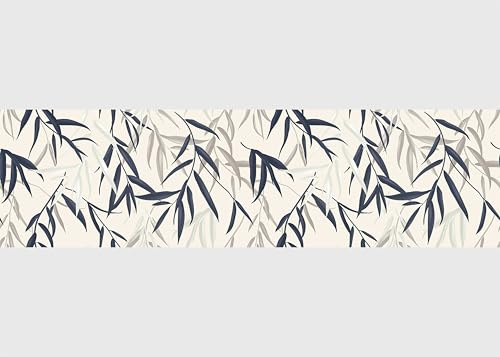 AG Design Bordura Autoadesiva Foglie Sottili, AWB 8284 | Decorazione Impermeabile per Pareti, Mobili, Carte da Parati, Rivestimenti Murali e Porte, Pellicola | Larghezza 500 cm x Altezza 13,8 cm