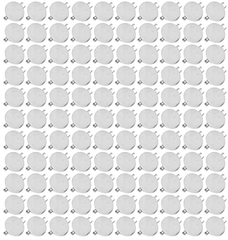 100 St Broschspännen Pin Brickor, Metall Brosch Spännen Pin Disk Base Disc Blank Förtjocka Cabochon Brickor, Enkel Design Tom Button Badge För DIY Smycken Hantverk(15mm)