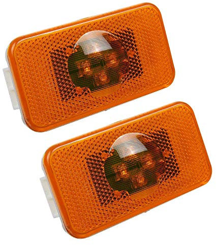 Borimend 2 Pezzi Serie 24 V Auto Camion Led Luce di Posizione Laterale 4LED Indicatore Lampade Di Avvertimento per Camion Fm /