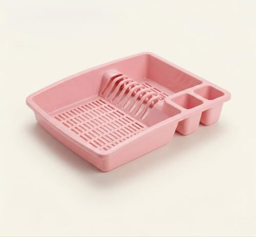 Buzztrove - Large Size Premium Dish Drainer Rack – Multi-Color Sink Drainer, Draining Board Rack, Dish Drying Rack for Efficient Kitchen Organization