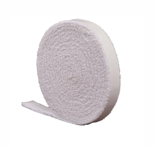 Pozzobon 10 Meter Handtuch Anti-Rutsch Overgrip Griffband, Supersaugfähig Schweißband Griffbänder für Tennisschläger, Pickleball Paddelschläger, Badmintonschläger, Fahrrad (Weiß 10 Meter)