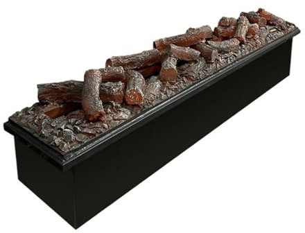 Cheminée Électrique Cheminée atomisée 3D Cheminée encastrée Cheminée décorative Fausse flamme simulée Charbon de bois Humidification électronique Mèche de cheminée Cheminée Decorative(1.3m)