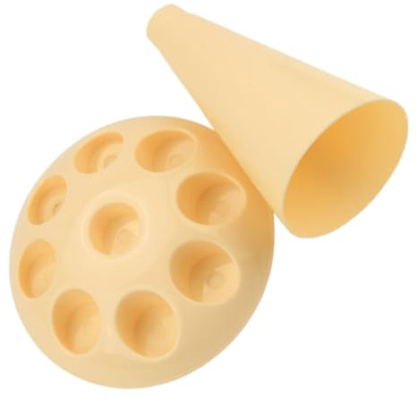 Ciieeo Piping Bag Stand Holder Icing Bag and Cake Piping Tips – Cream Yellow Baking Tool for Cake Decorating and Icing Storage