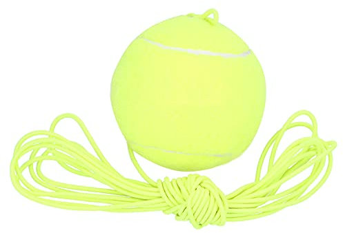 Baxnore Rubber Fabirc Elastic String Tennis Ball, Single Tennis Player Ball, Elastic Rope Tennis Ball, Lightweight Tennis Training Ball with String for Training