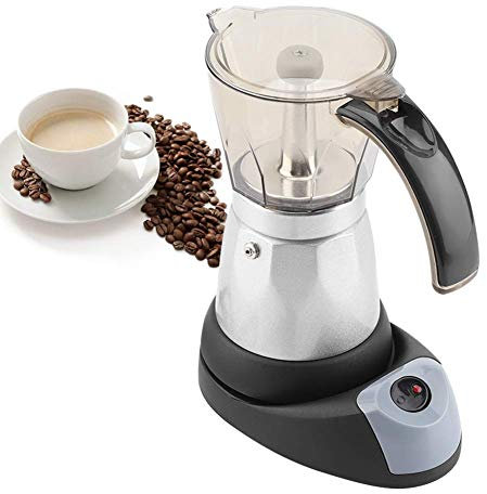 LUNWJJIP 480w 220v 300 ML/6 Tasses cafetière électrique cafetière Tasses électrique détachable Maison Cuisine Moka cafetière Pot