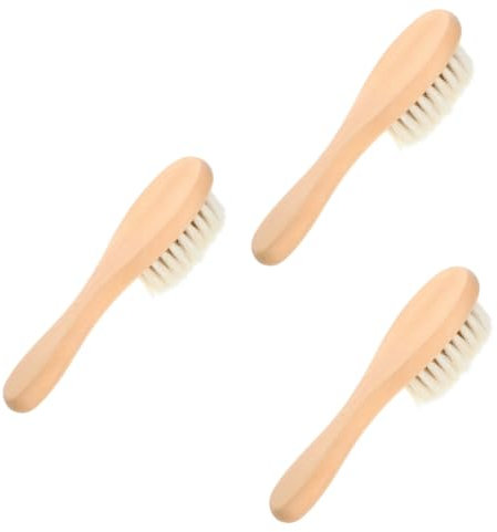 PRETYZOOM 3 Stück Reinigungsbürste Fleckentferner Für Kleidung Wäschebürste Für Kleidung Wäschebürste Für Flecken Kleiderbürste Weiche Bürste Fleckenbürste Wäsche Möbelbürste Holz