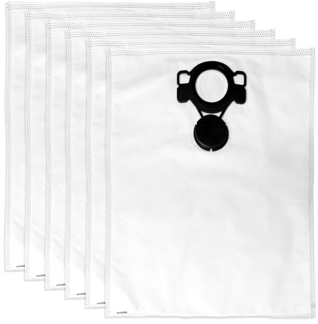 VAINELY Lot de 6 sacs filtrants W107418353 compatibles avec aspirateur Makita VC4210L VC4210M Wet Dry HEPA Extracteur de poussière W107418351