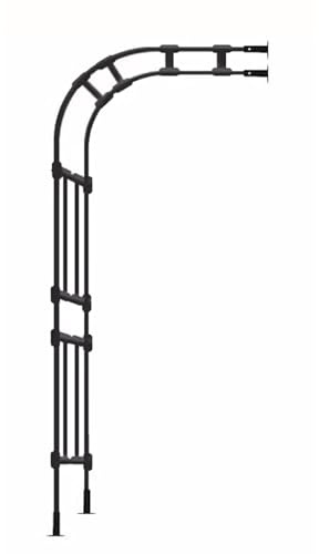 Arche de jardin en métal pour plantes grimpantes, pergola, treillage décoratif, arche de fleurs extérieure, structure de support de jardin 90 x 240 cm (l x H)