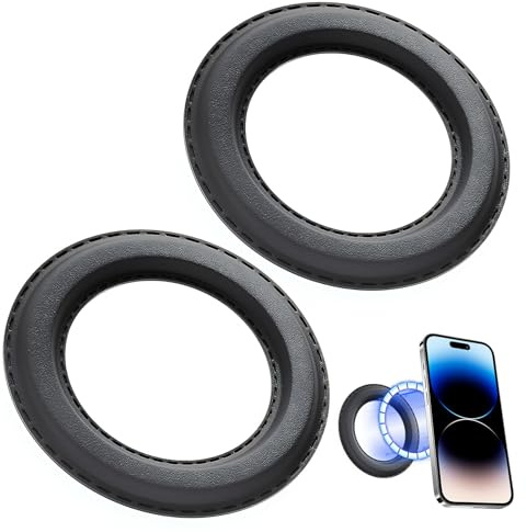 Magnetringe mit MagSafe, Universal-Telefon-Wandhalterung | kompatibel mit iPhone 12 13 14 15 Plus Pro Max, starker 3M-Kleber, N52H, hohe Stabilität für Küche, Büro, Auto